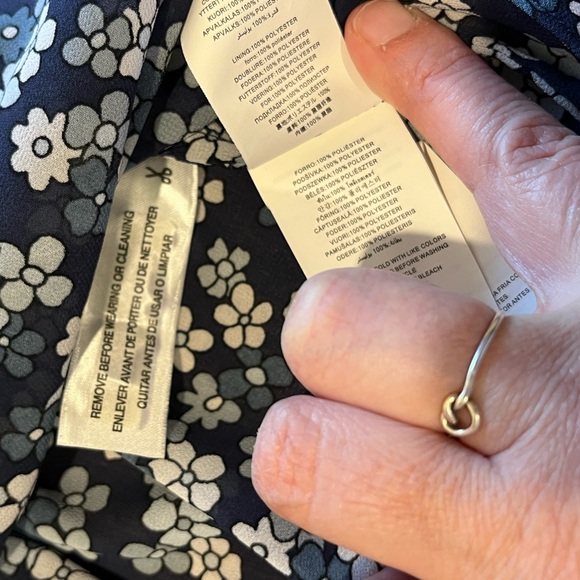 💙NWOT Michael Kors floral ruched blouse - XXS💙 - Picture 2 of 9